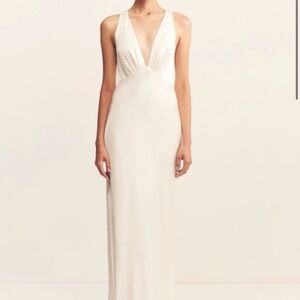 Shona Joy La Lune Plunge Cross Back Maxi Dress